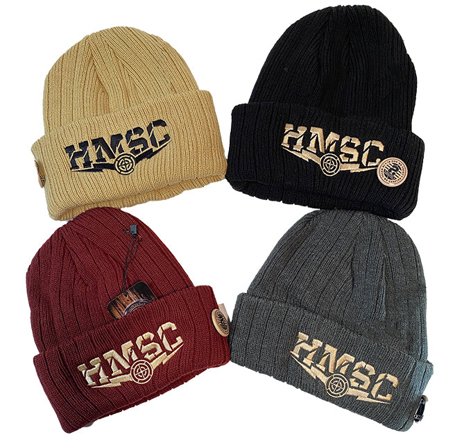 HMSC 3M OSFM Thinsulated Fleece Lined Long Cuff Ribbed Beanie
